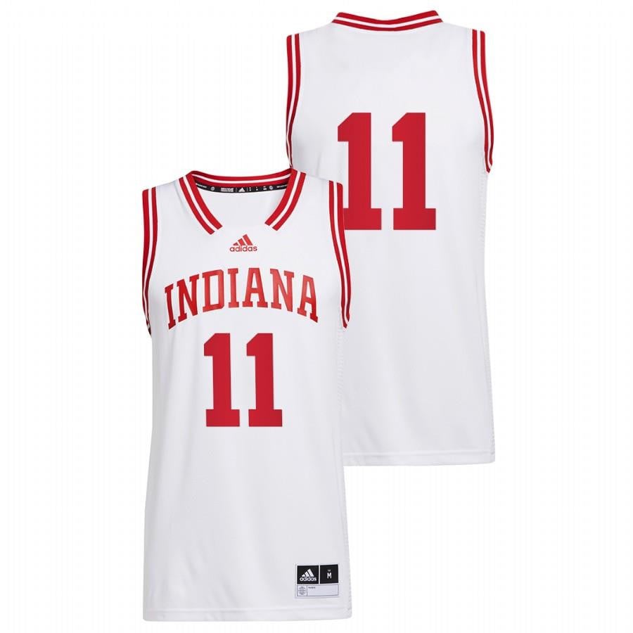 Yogi Ferrell 11 White Indiana Hoosiers Basketball Reverse Retro Jersey