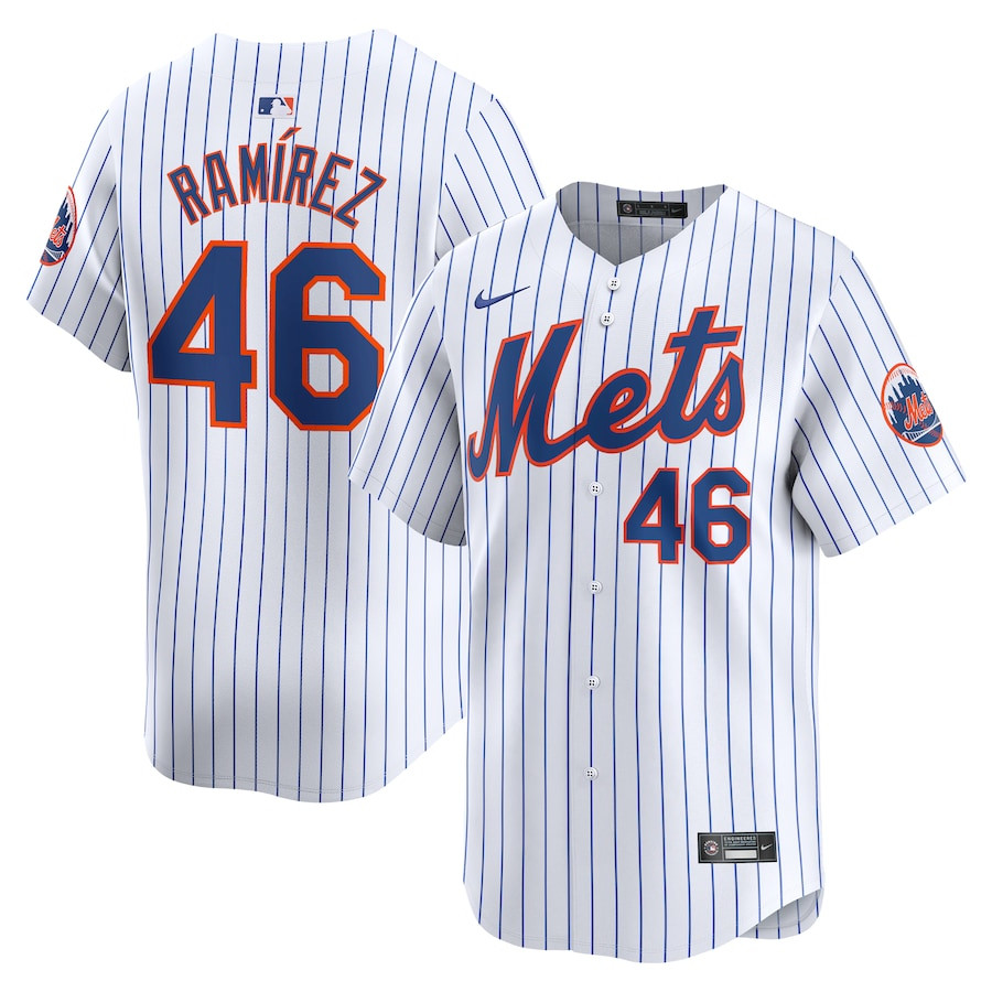 Yohan Ramirez 46 New York Mets Home Limited Men Jersey - White