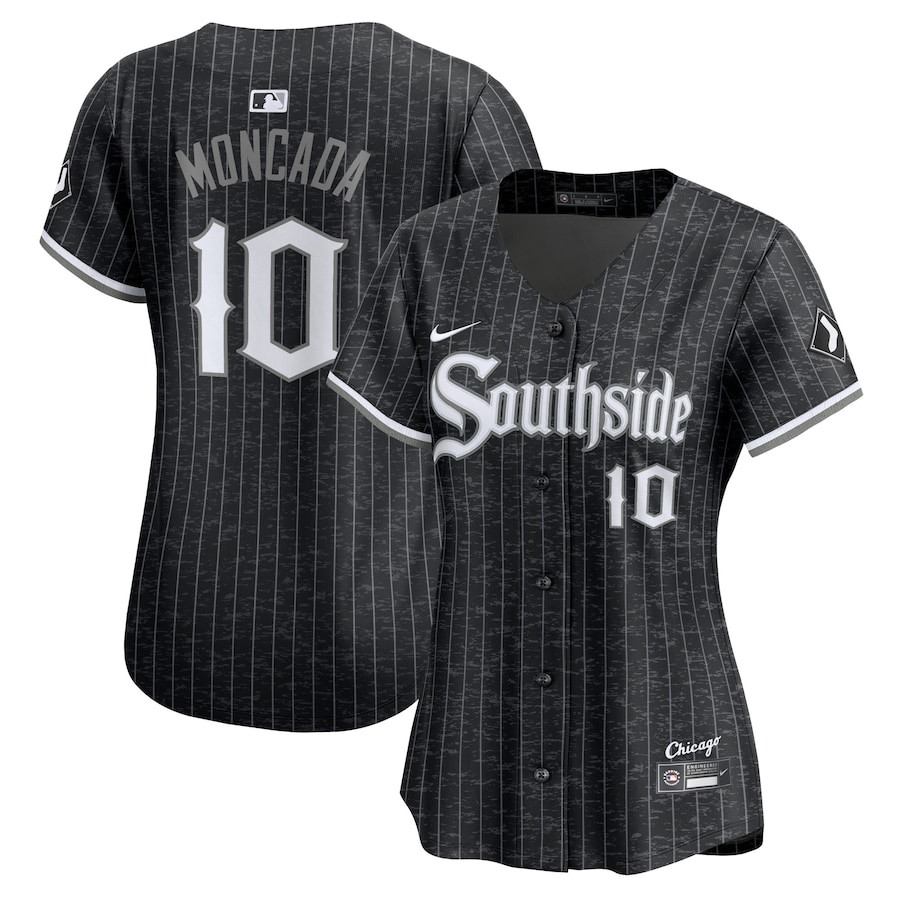 Yo?n Moncada 10 Chicago White Sox City Connect Limited Women Jersey - Black