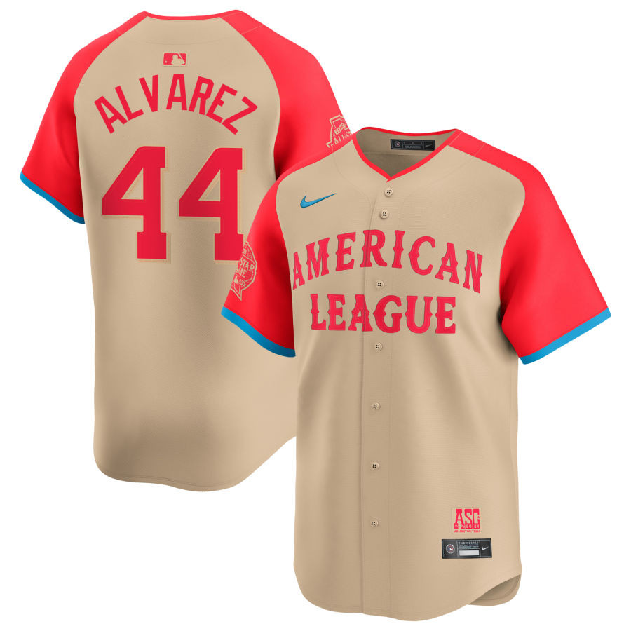 Yordan Alvarez 44 American League 2024 All-star Game Limited Player Men Jersey - Cream