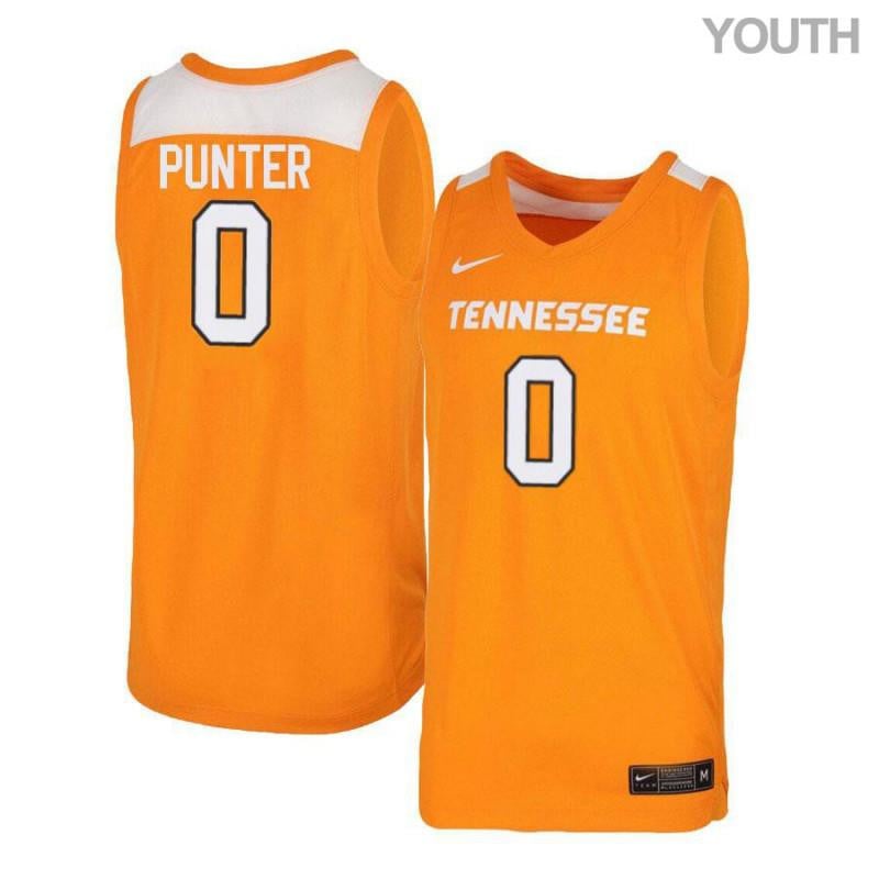 Youth 0 Kevin Punter Orange White Elite Tennessee Volunteers Basketball Jersey