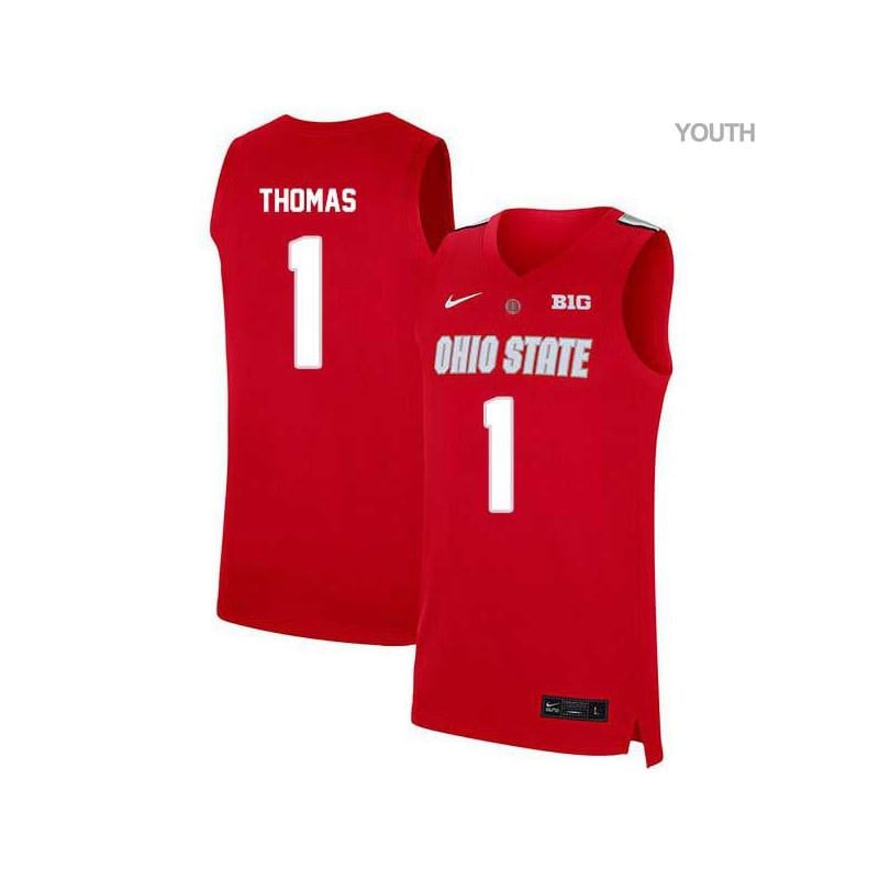 Youth 1 Deshaun Thomas Red Elite Ohio State Buckeyes Basketball Jersey