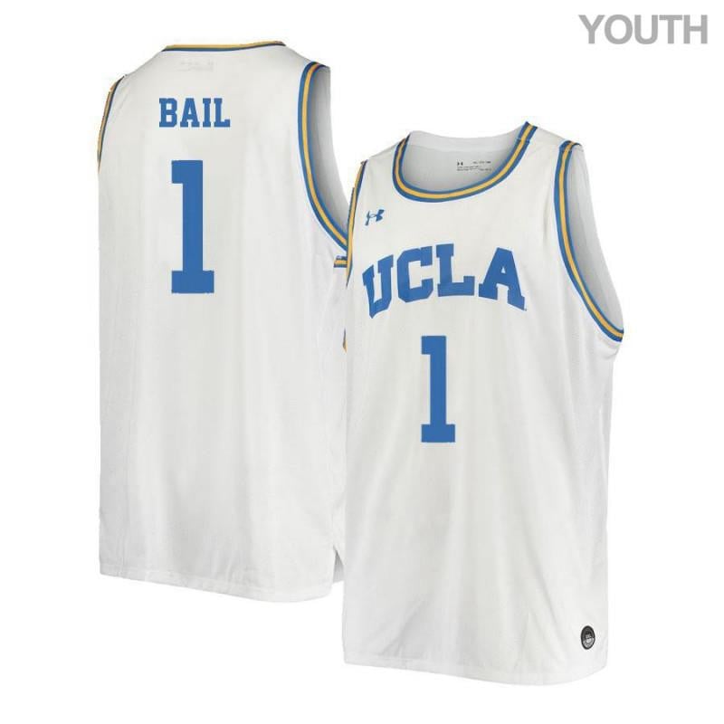 Youth 1 Wanaah Bail White Retro Elite Ucla Bruins Basketball Jersey