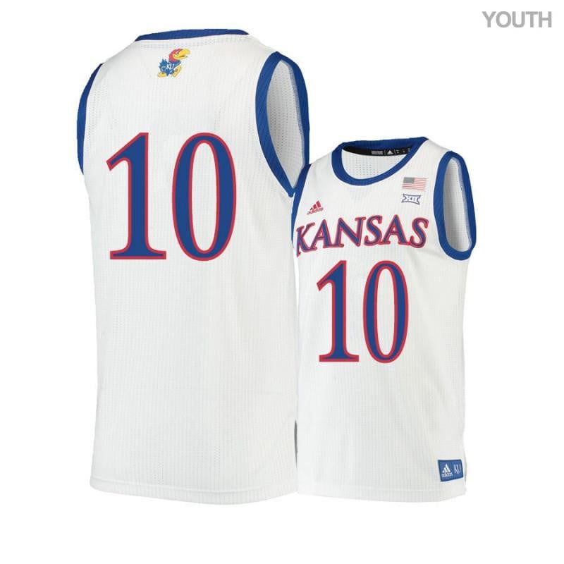Youth 10 Sviatoslav Mykhailiuk Beige Kansas Jayhawks Basketball Jersey