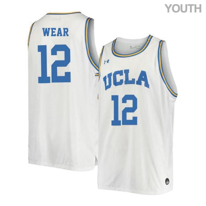 Youth 12 David Wear White Retro Elite Ucla Bruins Basketball Jersey