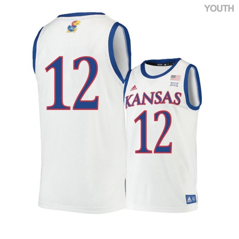 Youth 12 Tucker Vang Beige Kansas Jayhawks Basketball Jersey