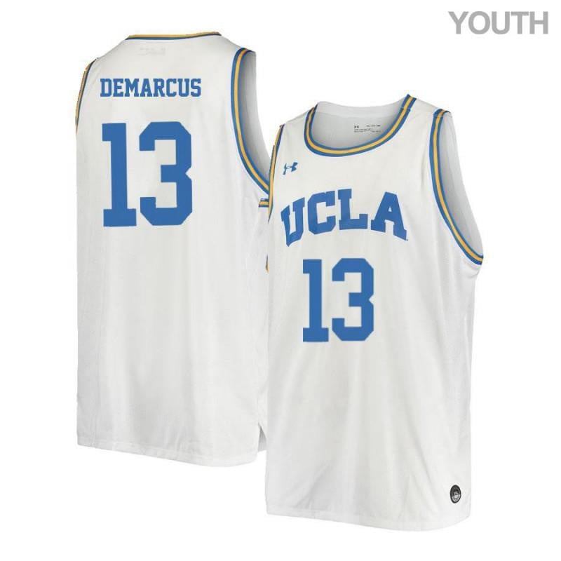 Youth 13 Matt Demarcus White Retro Elite Ucla Bruins Basketball Jersey