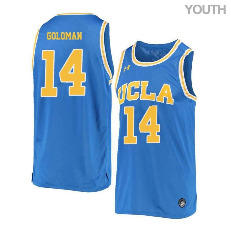 Youth 14 Gyorgy Goloman Blue Retro Elite Ucla Bruins Basketball Jersey