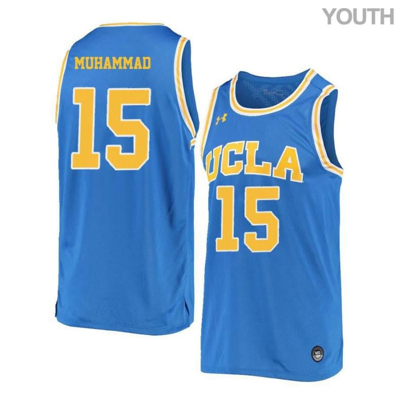 Youth 15 Shabazz Muhammad Blue Retro Elite Ucla Bruins Basketball Jersey