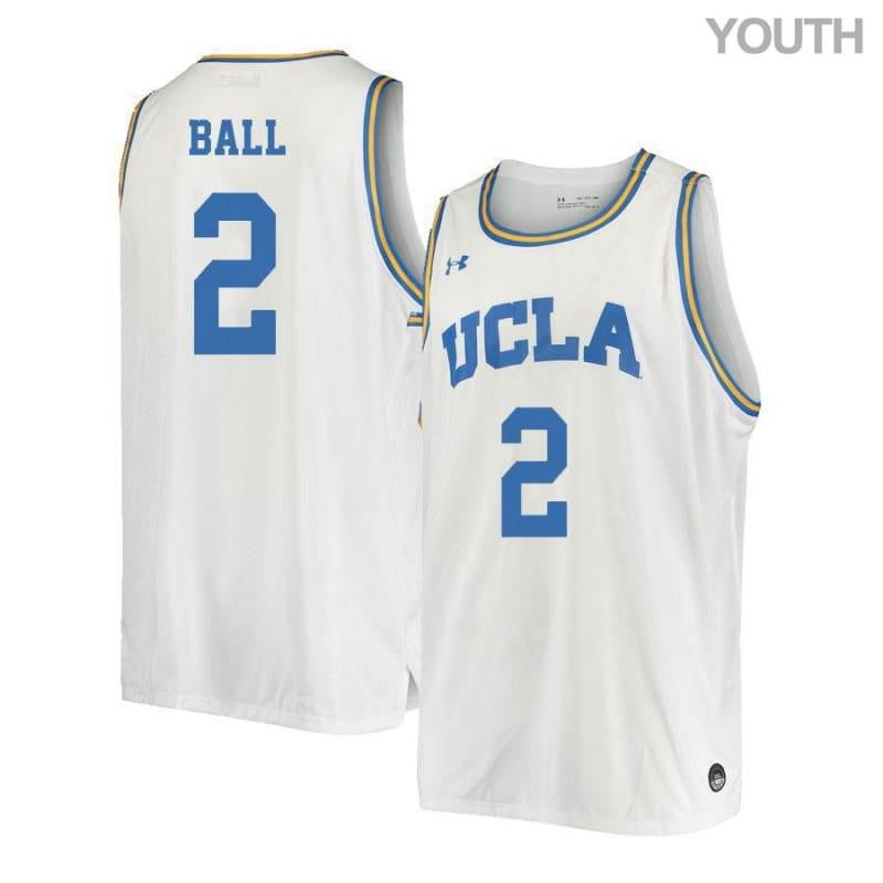 Youth 2 Lonzo Ball White Retro Elite Ucla Bruins Basketball Jersey