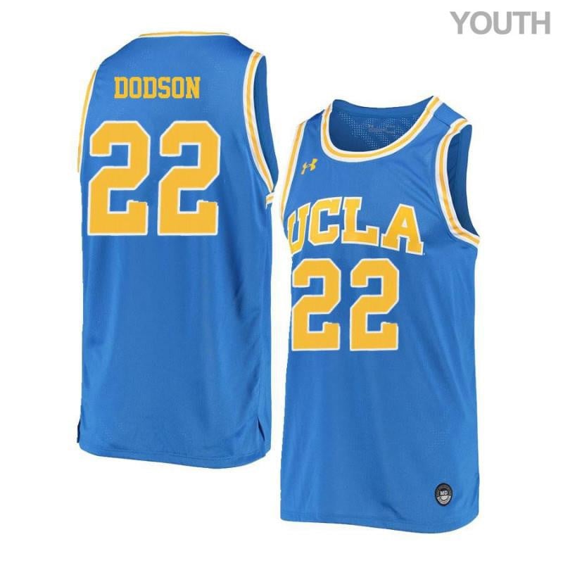 Youth 22 Armani Dodson Blue Retro Elite Ucla Bruins Basketball Jersey