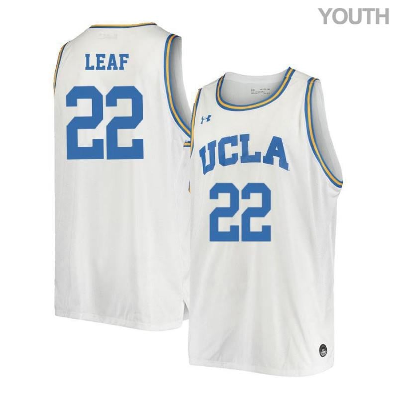 Youth 22 Tj Leaf White Retro Elite Ucla Bruins Basketball Jersey