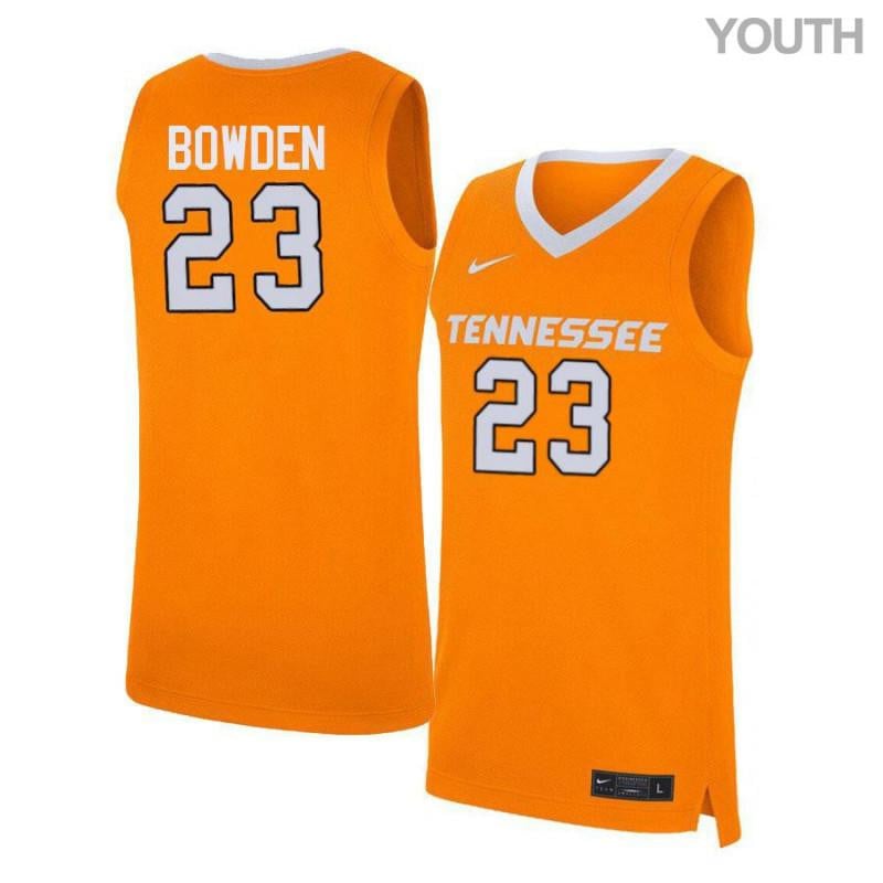Youth 23 Jordan Bowden Orange Elite Tennessee Volunteers Basketball Jersey