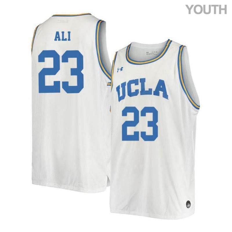 Youth 23 Prince Ali White Retro Elite Ucla Bruins Basketball Jersey