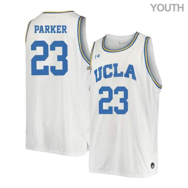Youth 23 Tony Parker White Retro Elite Ucla Bruins Basketball Jersey