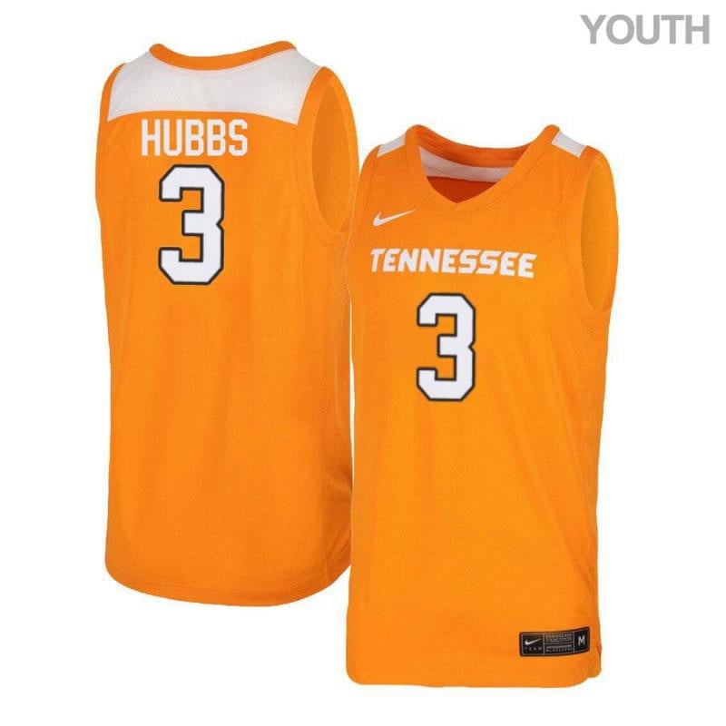Youth 3 Robert Hubbs Orange White Elite Tennessee Volunteers Basketball Jersey