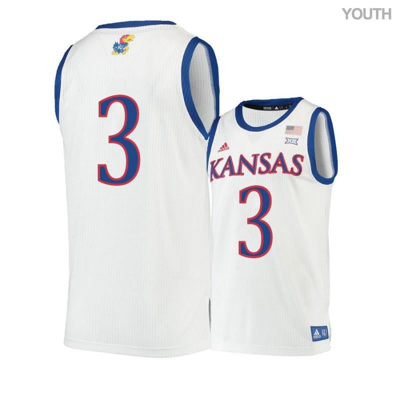 Youth 3 Sam Cunliffe Beige Kansas Jayhawks Basketball Jersey