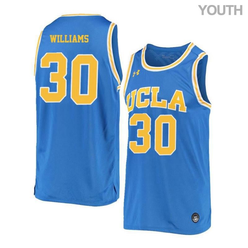 Youth 30 Aubrey Williams Blue Retro Elite Ucla Bruins Basketball Jersey