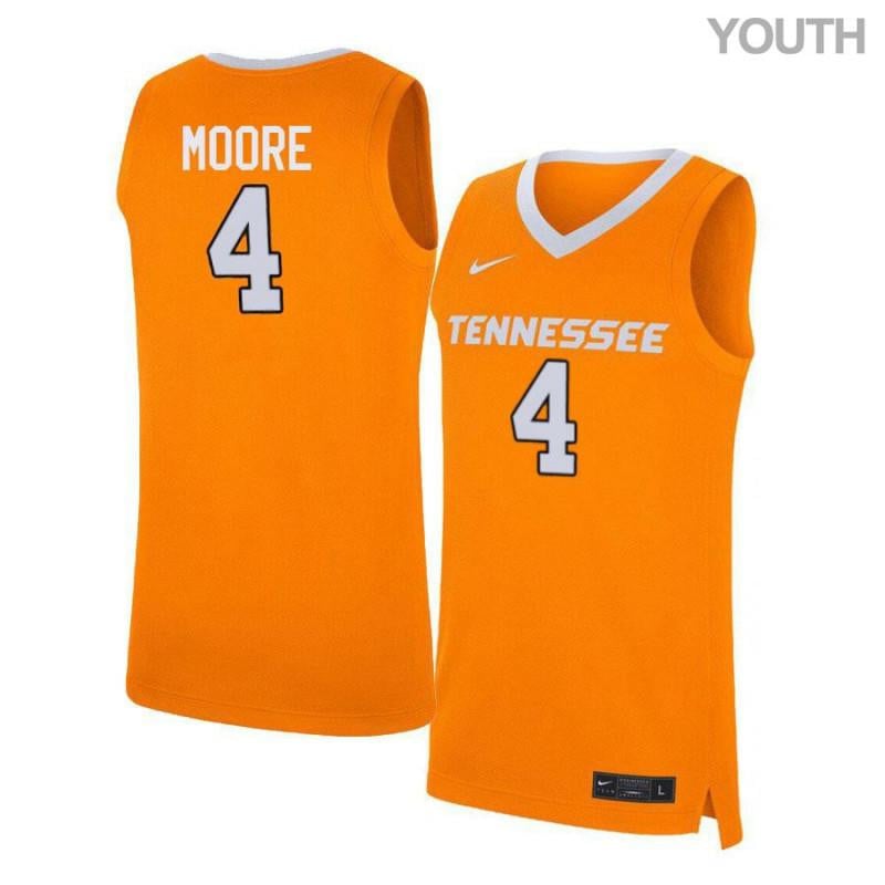 Youth 4 Armani Moore Orange Elite Tennessee Volunteers Basketball Jersey