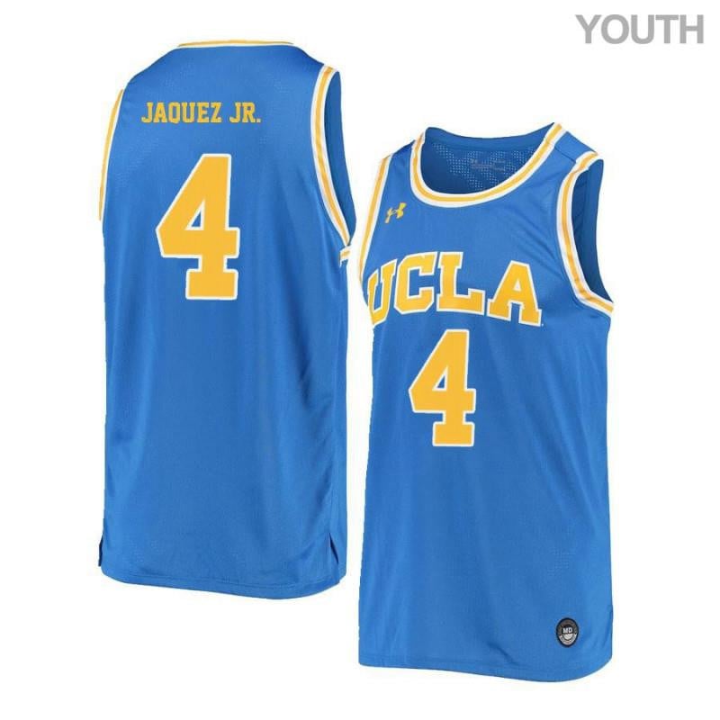 Youth 4 Jaime Jaquez Jr Blue Retro Elite Ucla Bruins Basketball Jersey