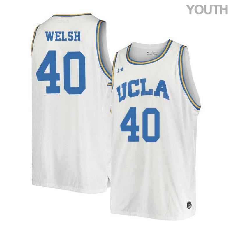 Youth 40 Thomas Welsh White Retro Elite Ucla Bruins Basketball Jersey