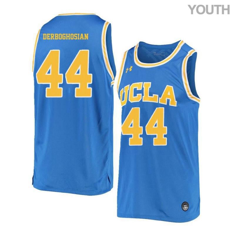 Youth 44 Sooren Derboghosian Blue Retro Elite Ucla Bruins Basketball Jersey