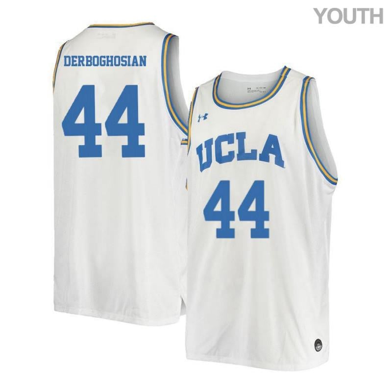 Youth 44 Sooren Derboghosian White Retro Elite Ucla Bruins Basketball Jersey