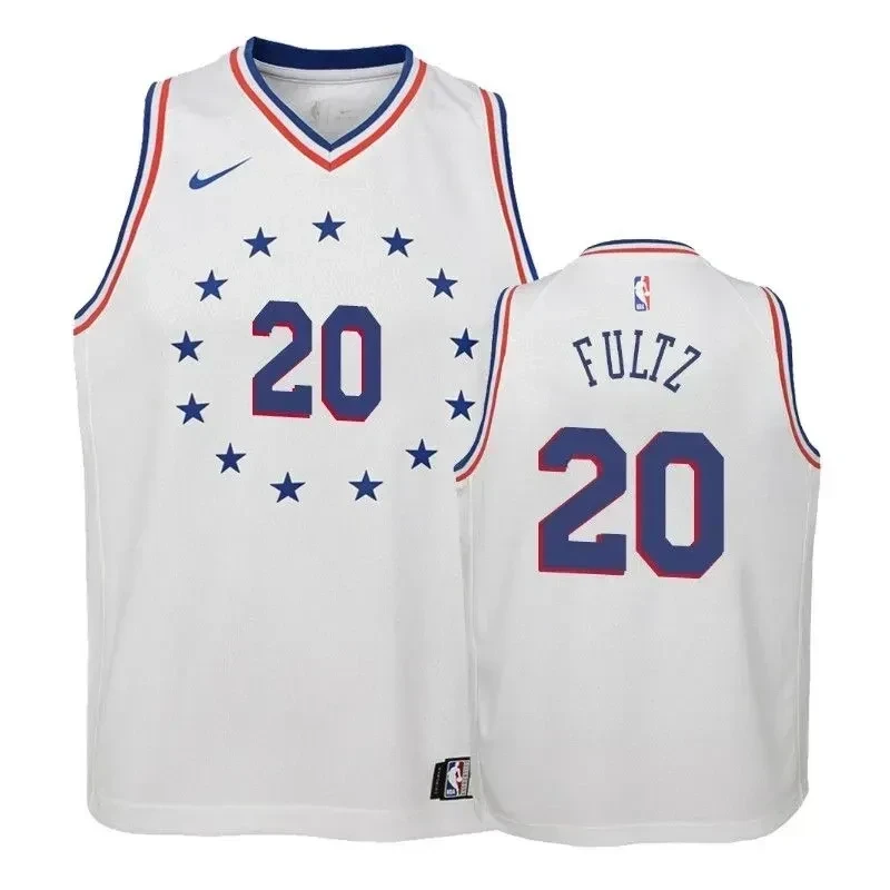 Youth 76ers Markelle Fultz 20 2018-19 Earned White Jersey