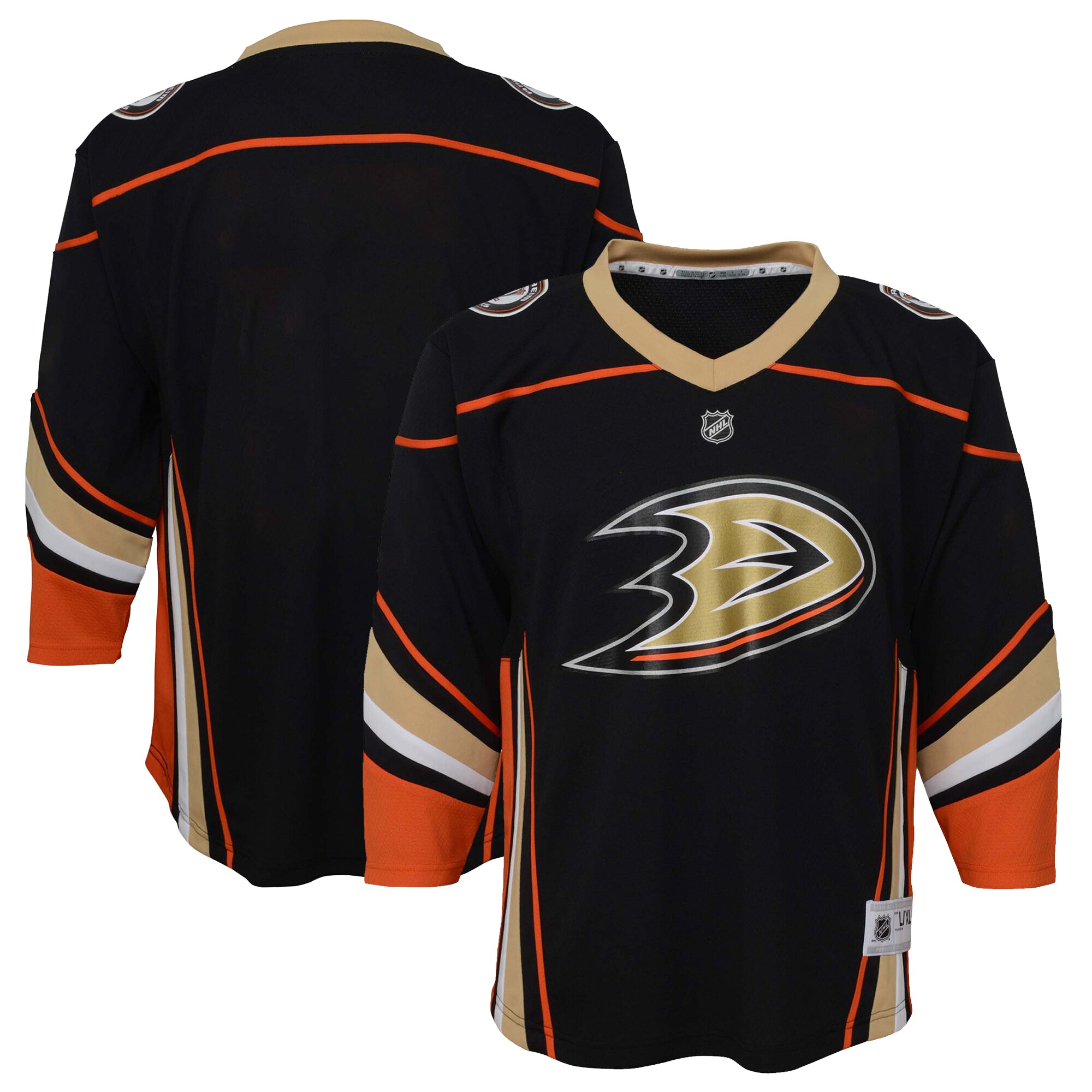 Youth Anaheim Ducks Black Home Jersey