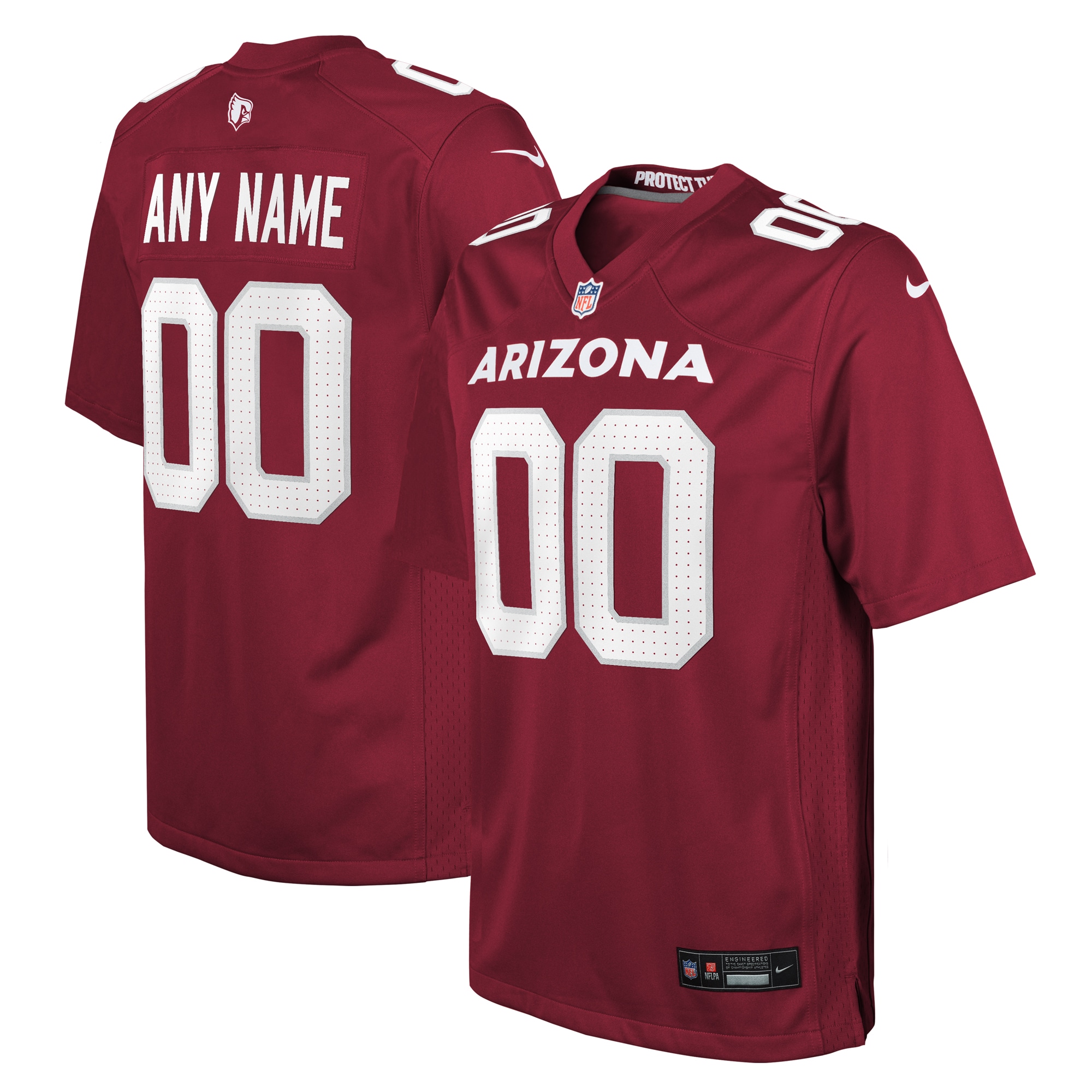 Youth Arizona Cardinals Cardinal Custom Game Jersey Js8955