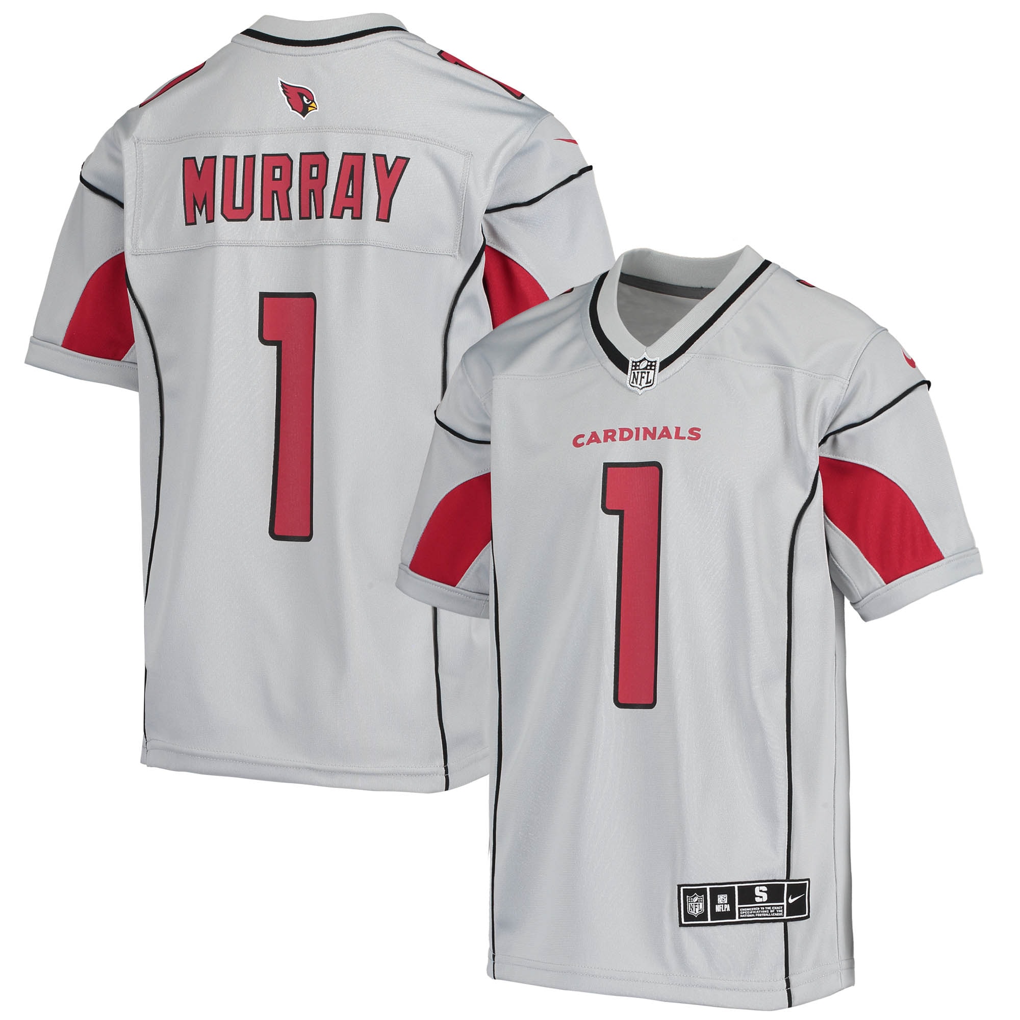 Youth Arizona Cardinals Kyler Murray Silver Inverted Team Game Jersey Js4606