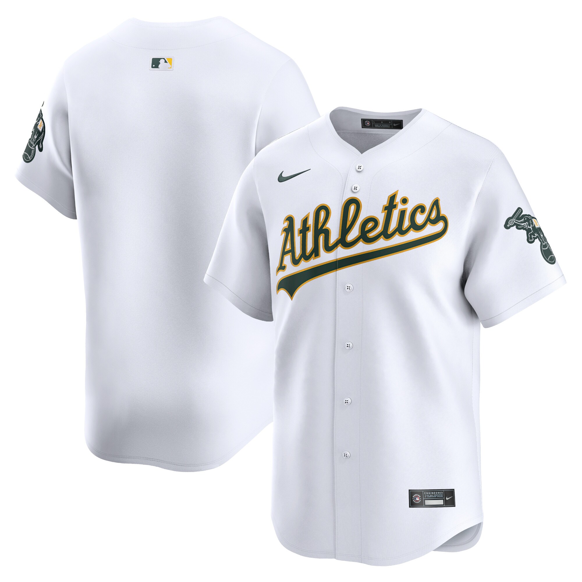 Youth Athletics White Home Limited Jersey