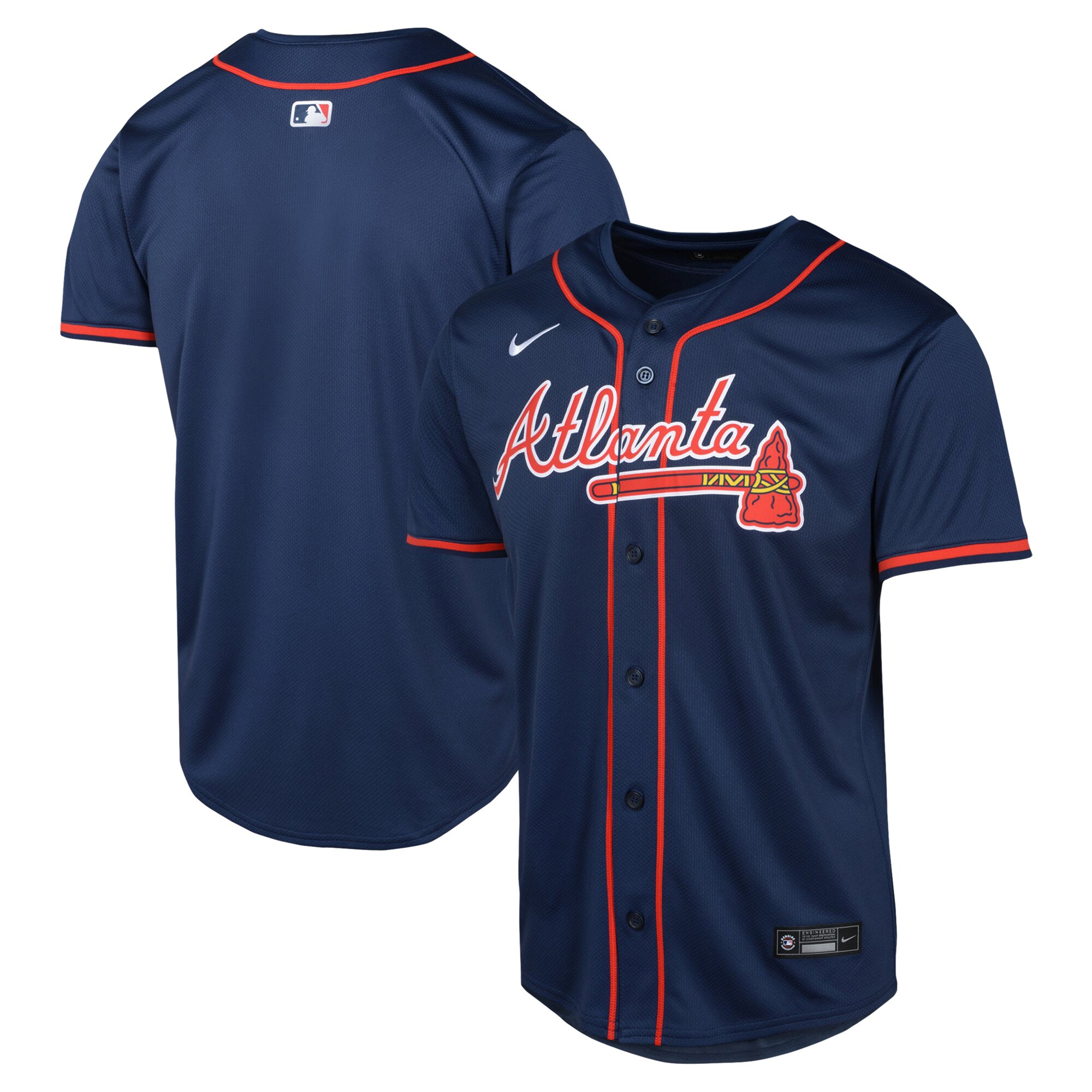 Youth Atlanta Braves Navy Alternate Limited Jersey