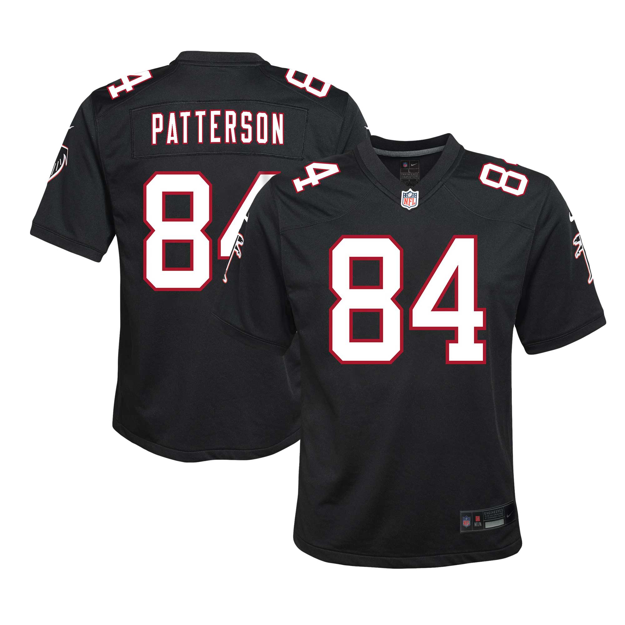 Youth Atlanta Falcons Cordarrelle Patterson Black Game Jersey Js4264
