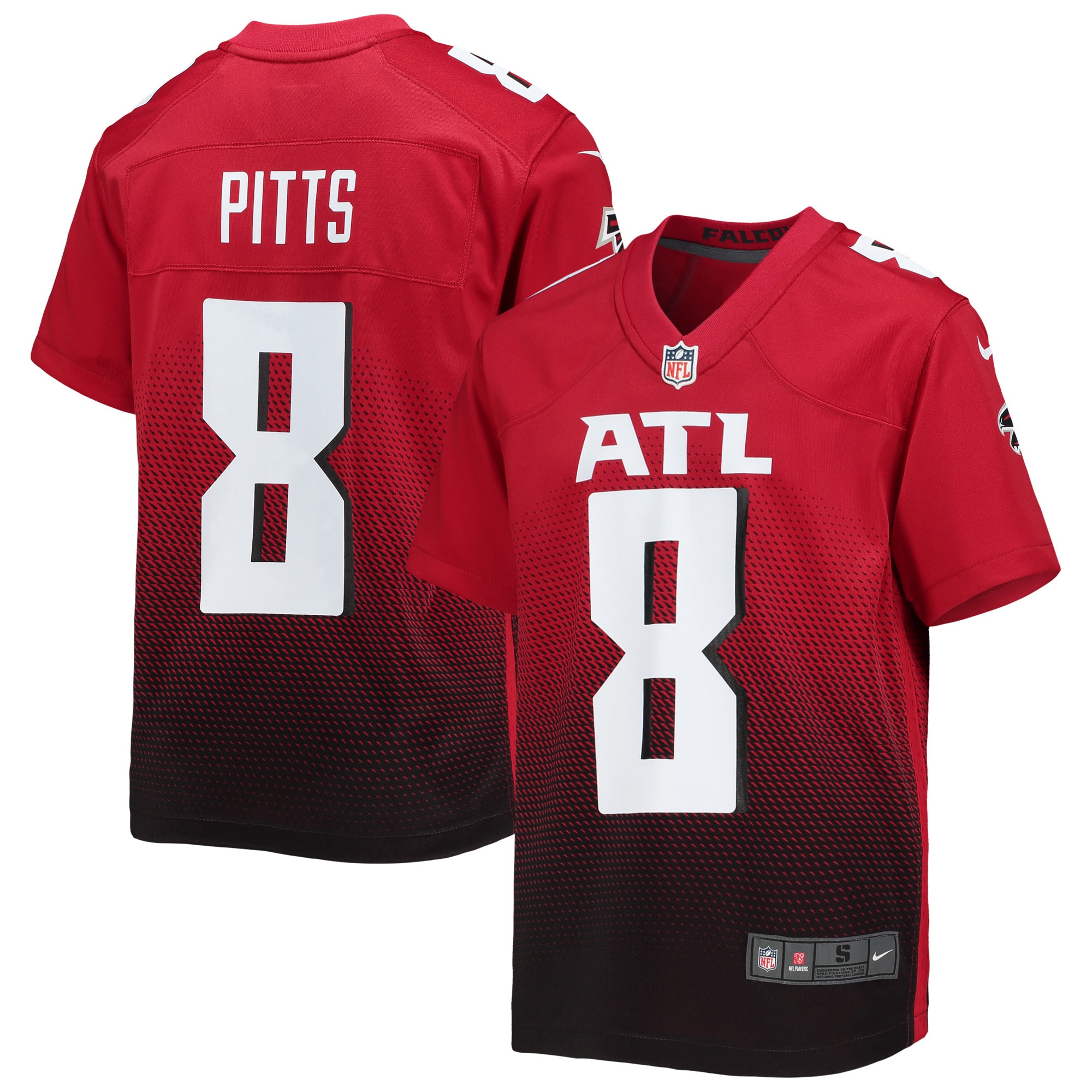 Youth Atlanta Falcons Kyle Pitts Red Game Jersey Js3891