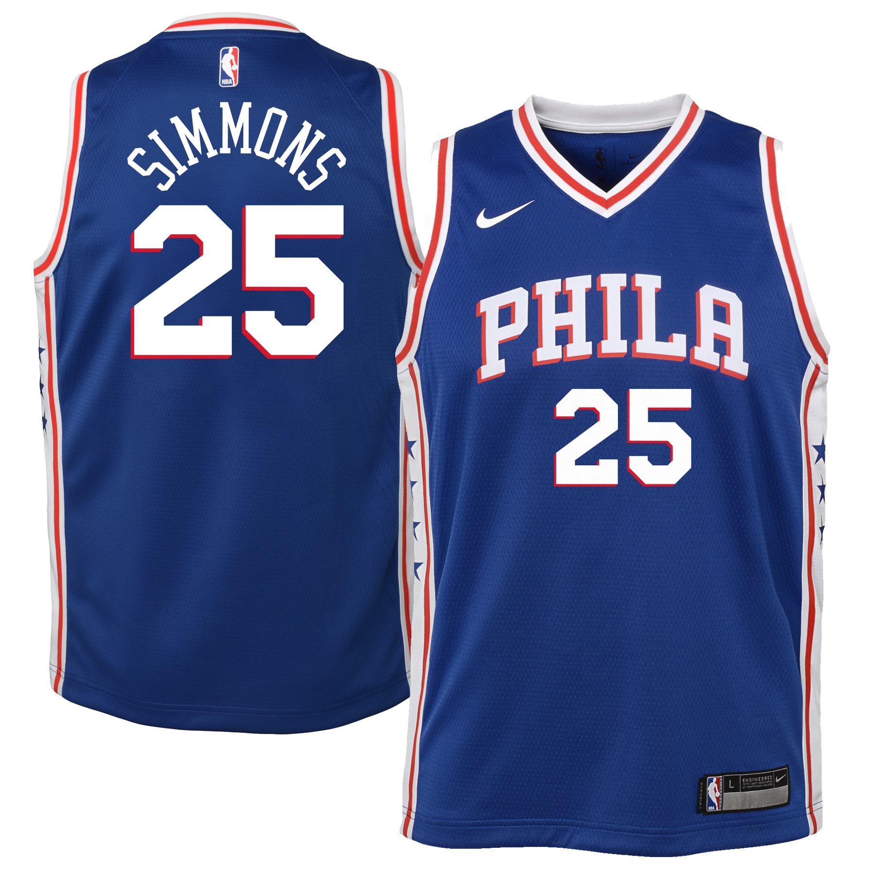 Youth Ben Simmons Royal Philadelphia 76ers Swingman Jersey - Icon Edition