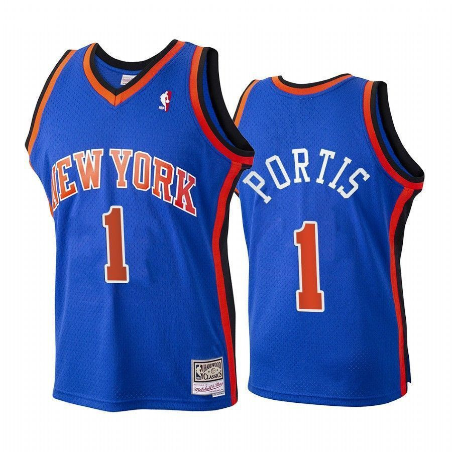 Youth Bobby Portis New York Knicks Hardwood Classics Jersey - Blue