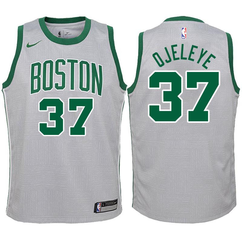 Youth Boston Celtics 37 Semi Ojeleye Gray Swingman Jersey-city Edition Jersey