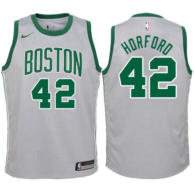 Youth Boston Celtics 42 Al Horford Gray Swingman Jersey-city Edition Jersey