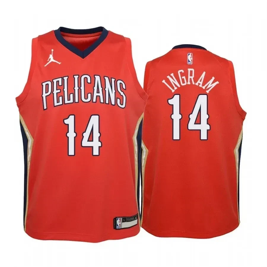 Youth Brandon Ingram New Orleans Pelicans Red Statet Jersey Jumpman