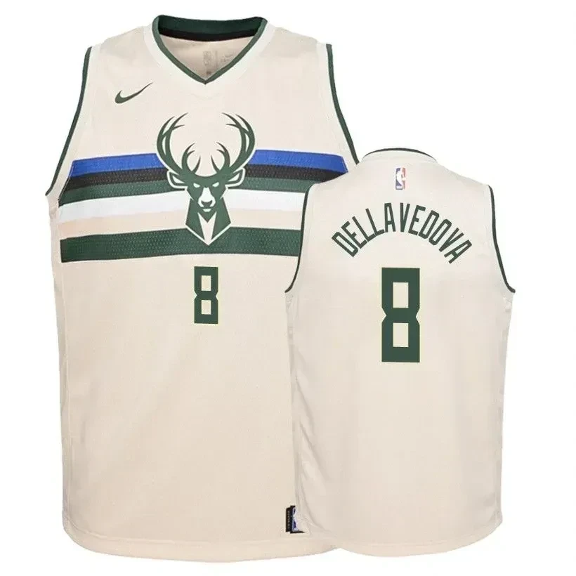 Youth Bucks Matthew Dellavedova 8 City Cream Jersey