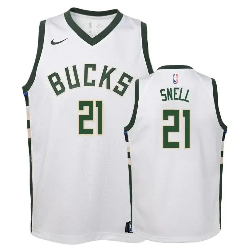 Youth Bucks Tony Snell 21 Association White Jersey