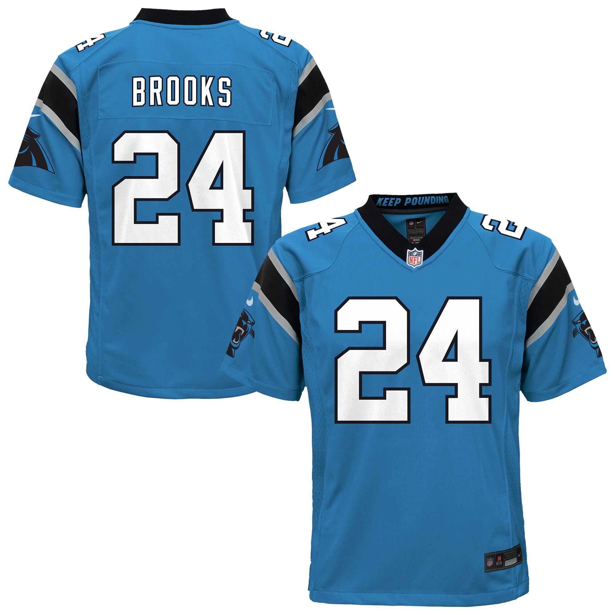 Youth Carolina Panthers Jonathon Brooks Blue Alternate Game Jersey Js6946