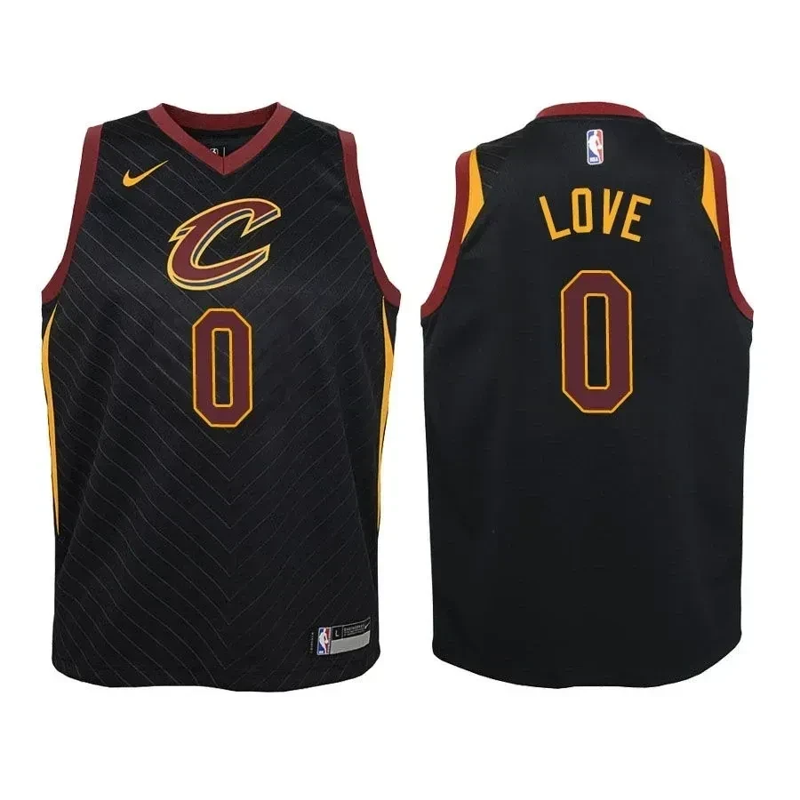 Youth Cavaliers Kevin Love 0 Statet Black Jersey