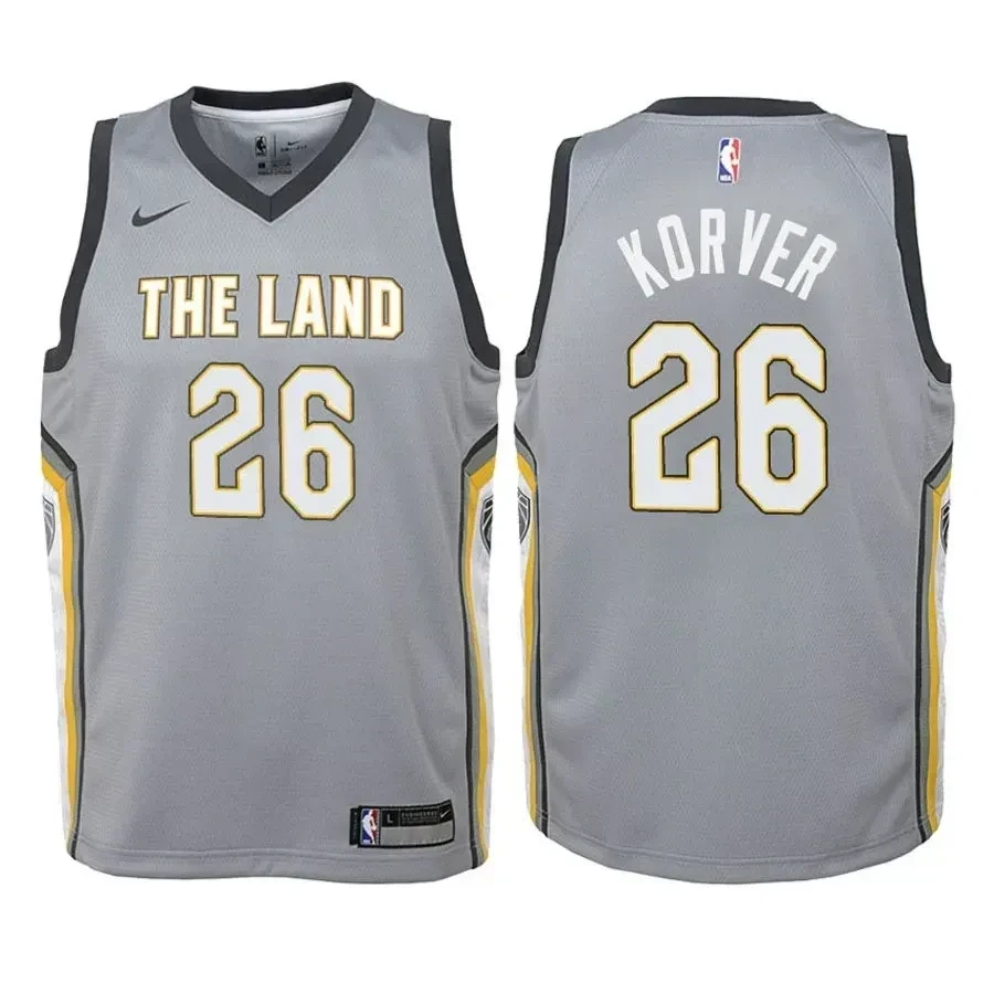 Youth Cavaliers Kyle Korver 26 City Edition Gray Jersey