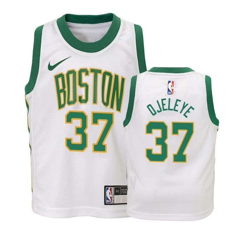 Youth Celtics Semi Ojeleye 37 City White Jersey