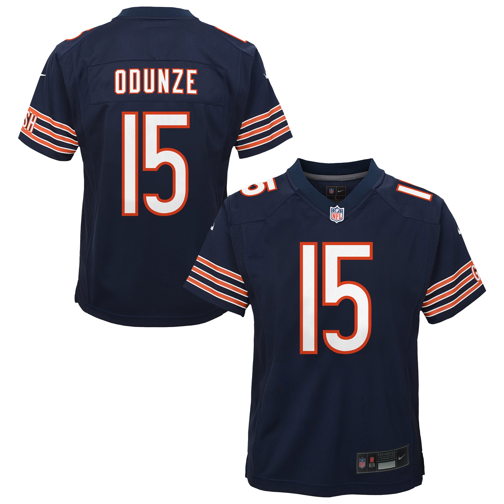 Youth Chicago Bears Rome Odunze Navy Team Game Jersey Js8102