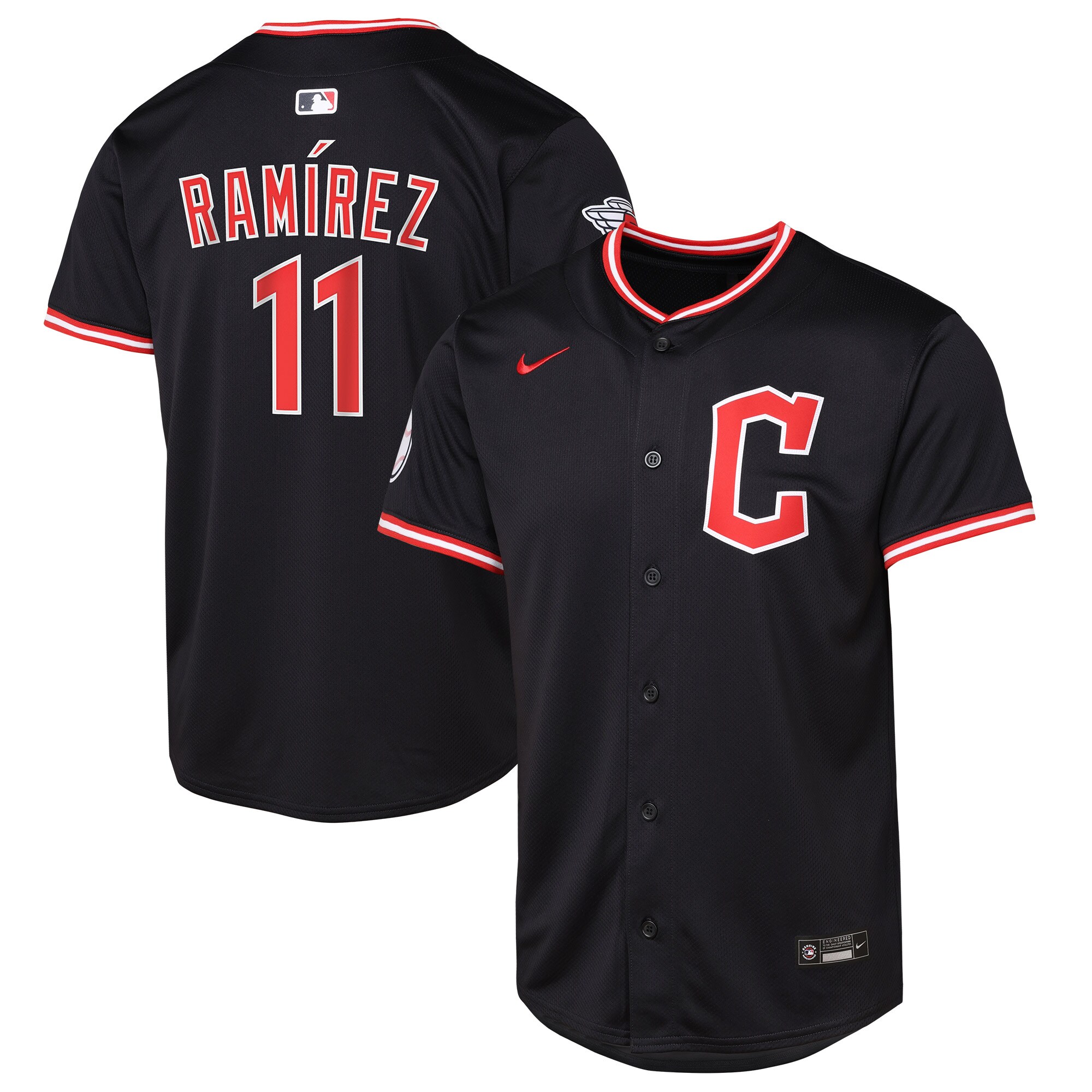 Youth Cleveland Guardians Jose Ramirez Navy Alternate Limited Player Jersey
