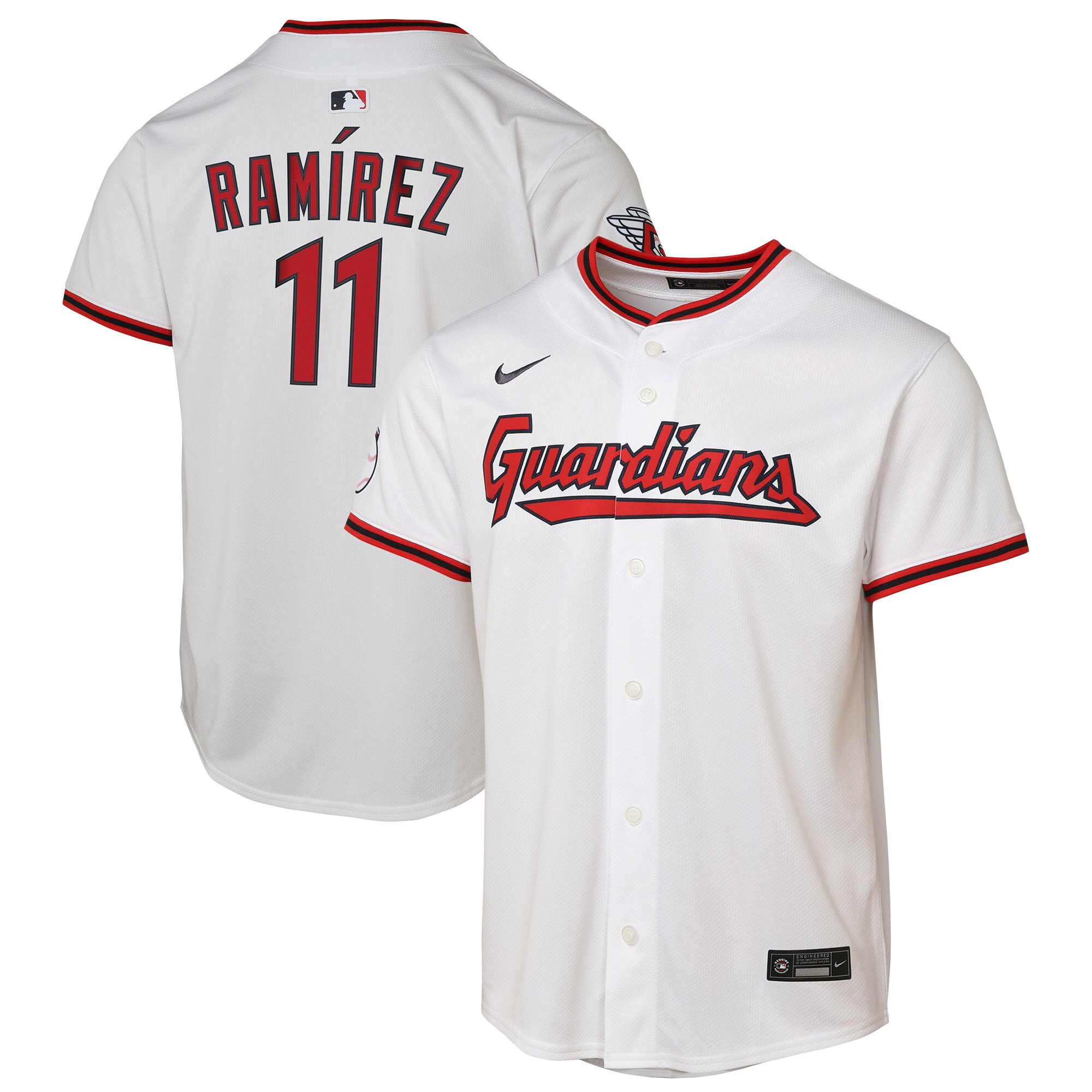 Youth Cleveland Guardians Jose Ramirez White Limited Player Jersey