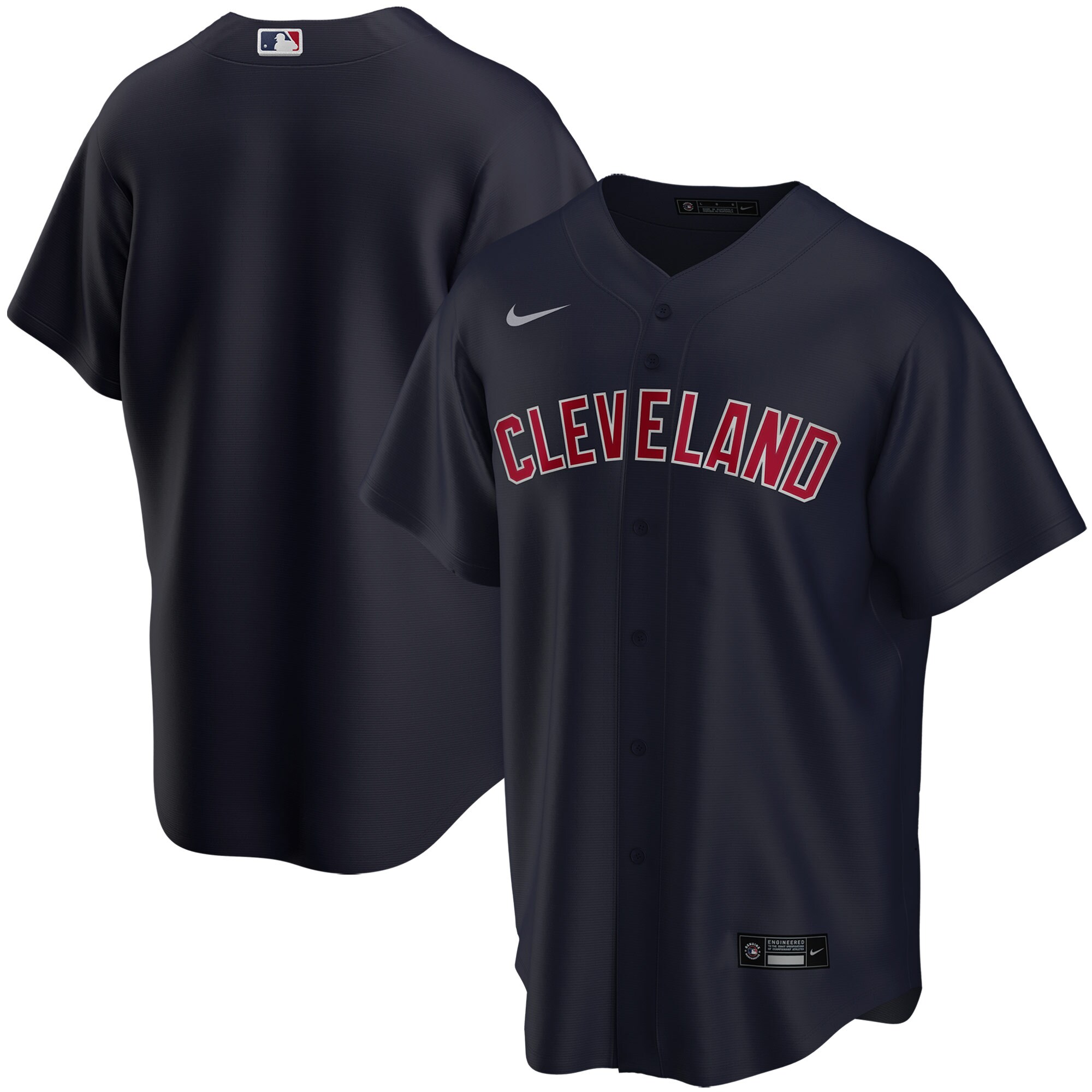 Youth Cleveland Indians Navy Alternate Team Jersey